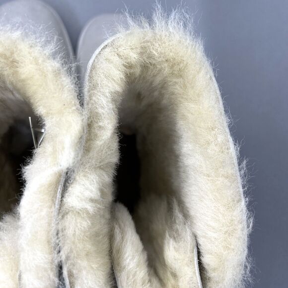 Women's 9 UGG Boots Bailey Bow I DO Crystal Shimmer White Silver Baby Blue RARE - Picture 13 of 16